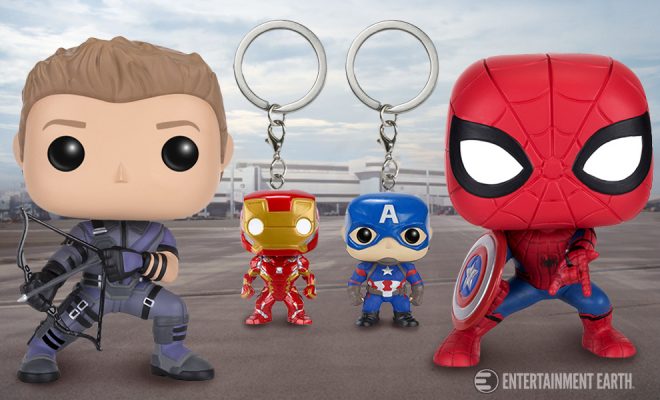 Hawkeye Marvel ~ CIVIL WAR 4-PACK ~ Spider-Man Iron Man Funko POP Cap 