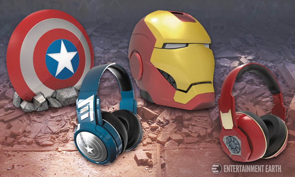 Écouteurs Intra-auriculaires Avengers - Design Iron Man / Captain America, Embouts En Silicone | Compatible Smartphone, Tablette, Lecteur MP3