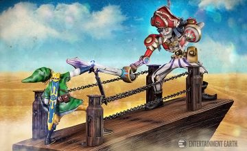 The Legend of Zelda: Skyward Sword Link vs Scervo Diorama Statue