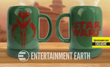 Star Wars Boba Fett Mandalorian Symbol 20 oz. Ceramic Stein - Entertainment Earth Exclusive
