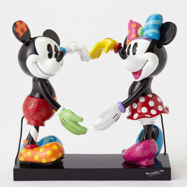 Disney Mickey Mouse and Minnie Mouse Statue by Romero Britto