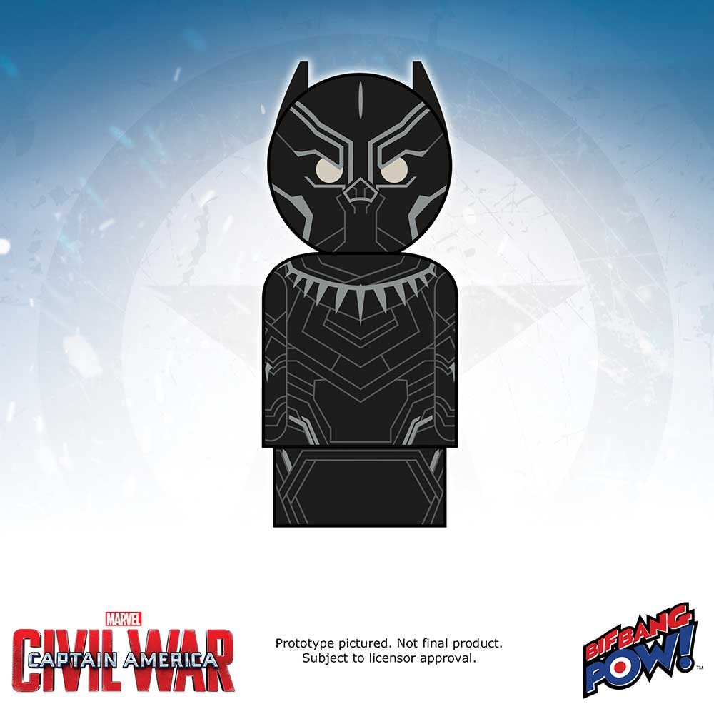 Marvel Captain America Civil War Black Panther Pin Mate Wooden Figure
