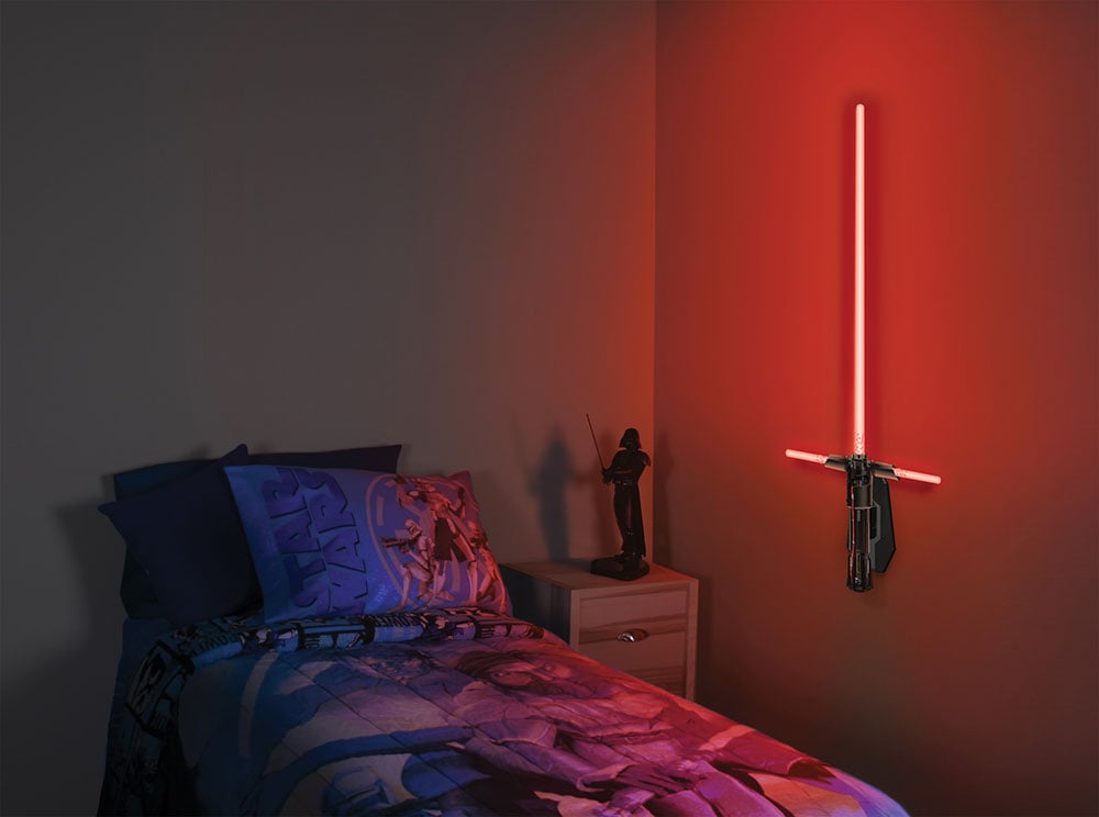 Lightsaber Room Lights Are A Elegant Fixture For More Civilized Age - Star Wars Lightsaber Wall Lamp