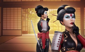 DC Bombshells Katana Statue