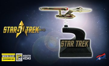 Star Trek: The Original Series Enterprise Monitor Mate Bobble Ship 24K Gold Plated - Convention Exclusive
