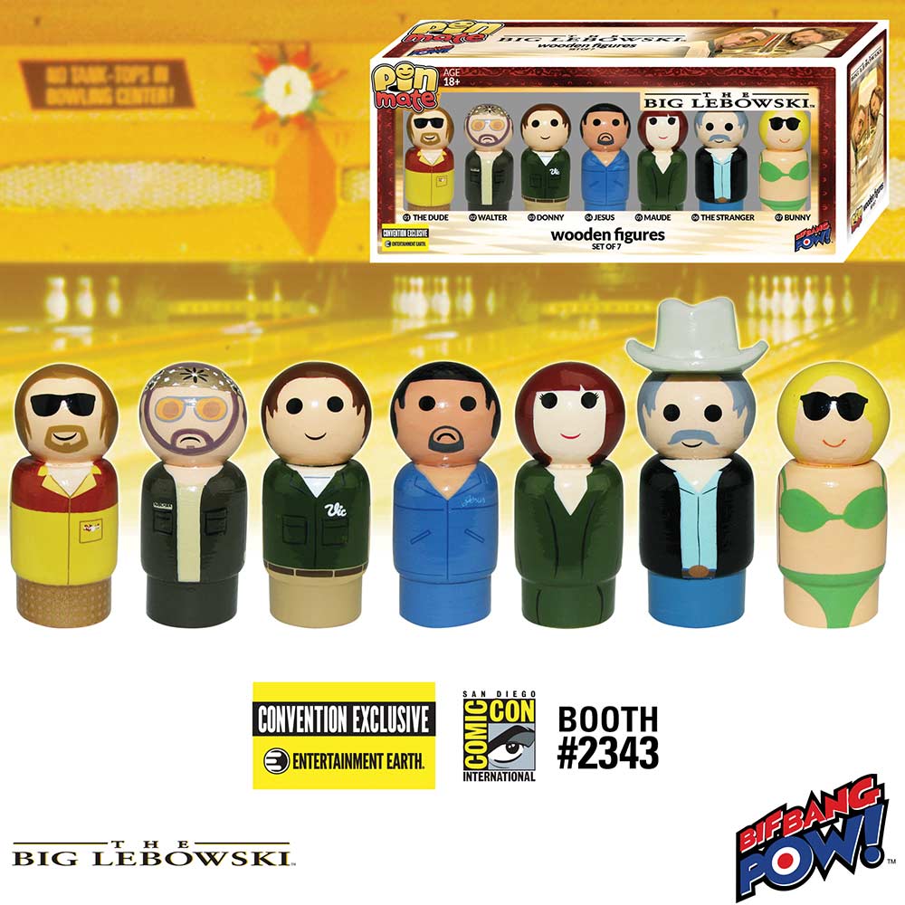 The Big Lebowski Pin Mate Wooden Figure Set of 7 - Convention Exclusive