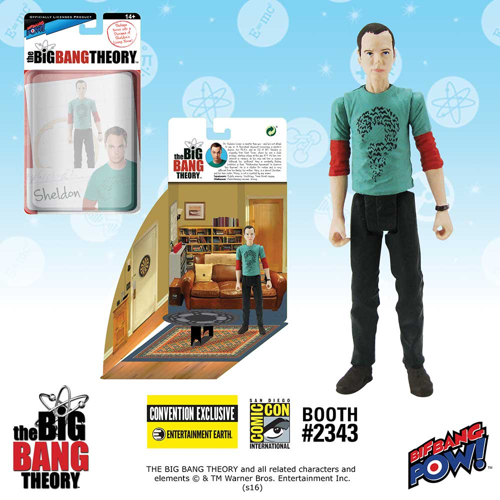 The Big Bang Theory Sheldon in Riddler T-Shirt 3 3/4-Inch Action Figure