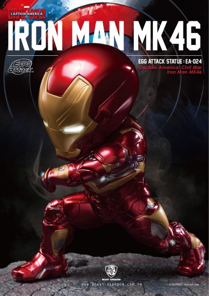 Captain America: Civil War Iron Man Egg Attack Statue