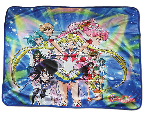  Sailor Moon Super Sailor Moon Group Sublimation Throw Blanket