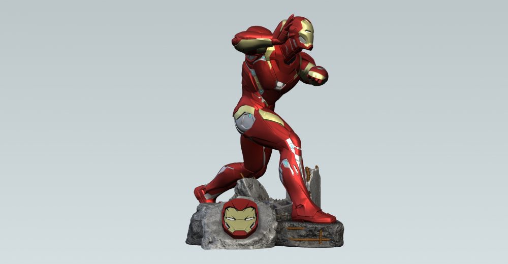 Iron Man Finders Keypers Statue