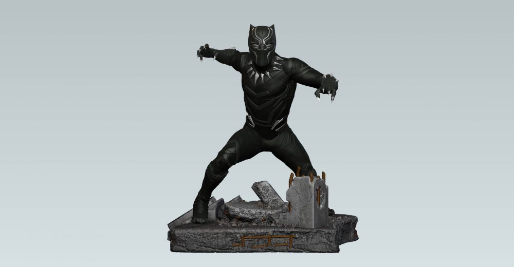 Black Panther Finders Keypers Statue