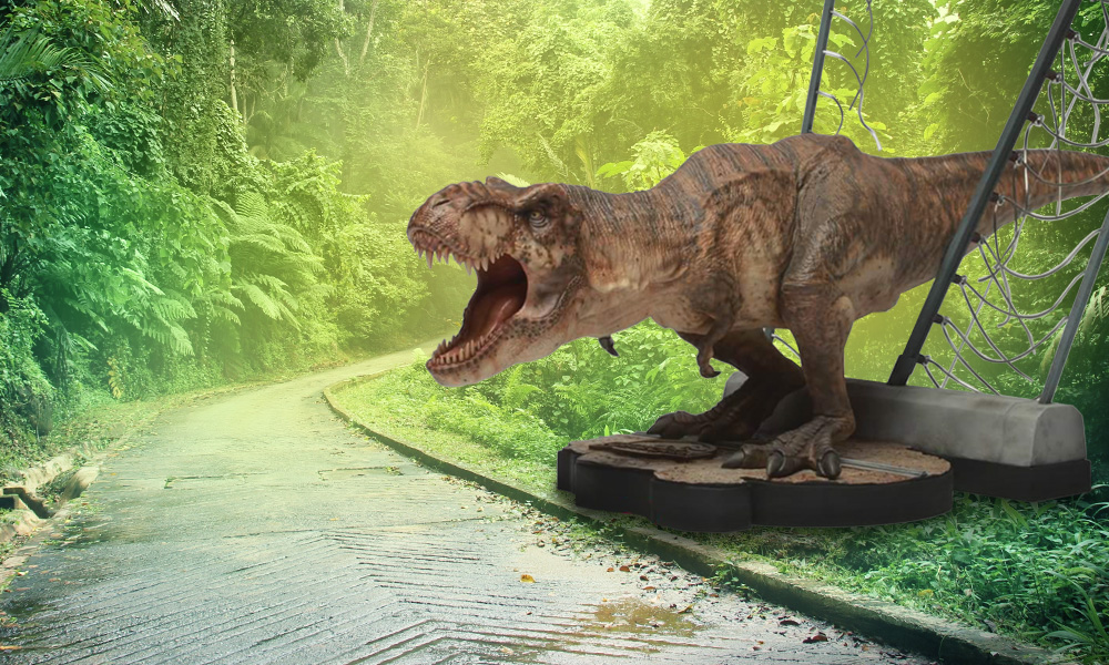 Vellykket skål Anmeldelse New T-Rex 1:20 Scale Statue Bursts onto the Scene