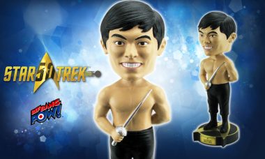 Swashbuckling, Shirtless Sulu Bobbles His Way into Your Collection