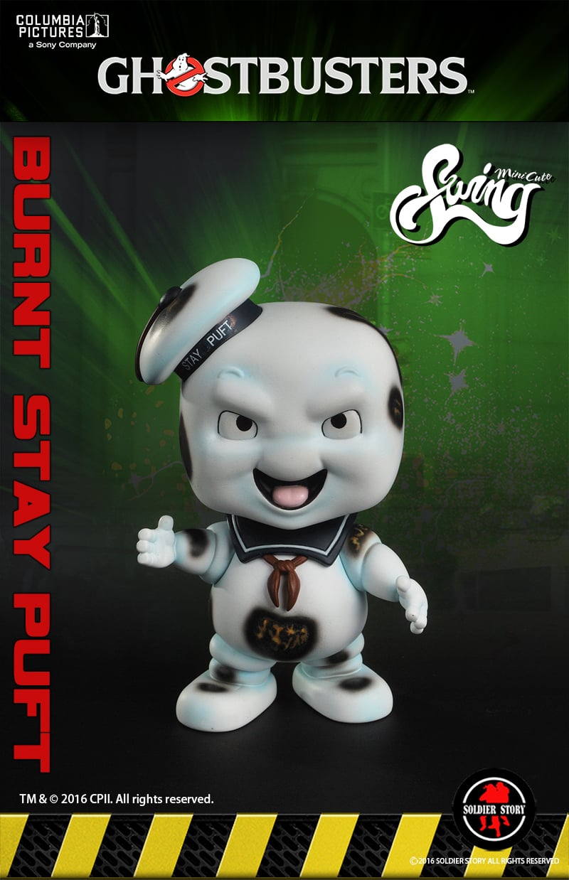 Ghostbusters Burnt Stay Puft Marshmallow Man Swing Series Bobble Head
