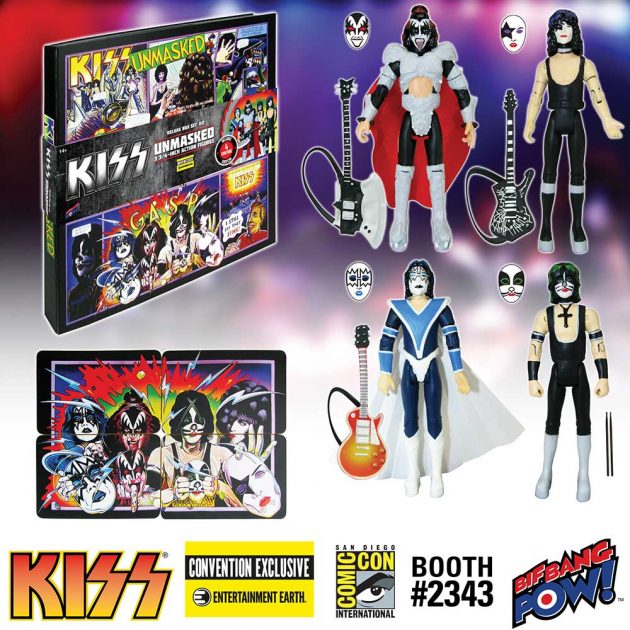 KISS Unmasked 3 3/4-Inch Action Figures Deluxe Box Set - Convention Exclusive