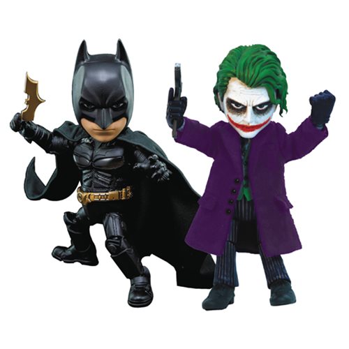 Batman: The Dark Knight Batman and Joker Hybrid Metal Figuration Action Figure Set 