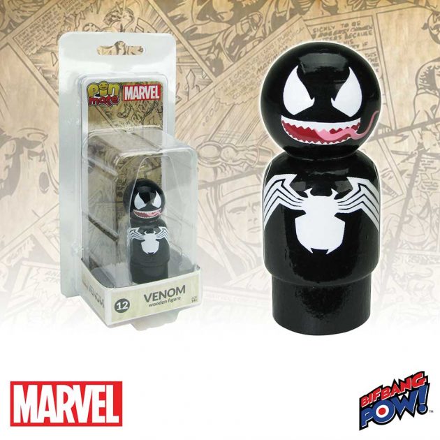 Pin Mate 10 Spiderman Venom Dual Identity Wooden Figure Classic Marvel Amazing 