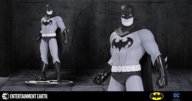 New Batman Statue in Vivid Black and White