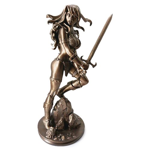 Red Sonja Gold Statue