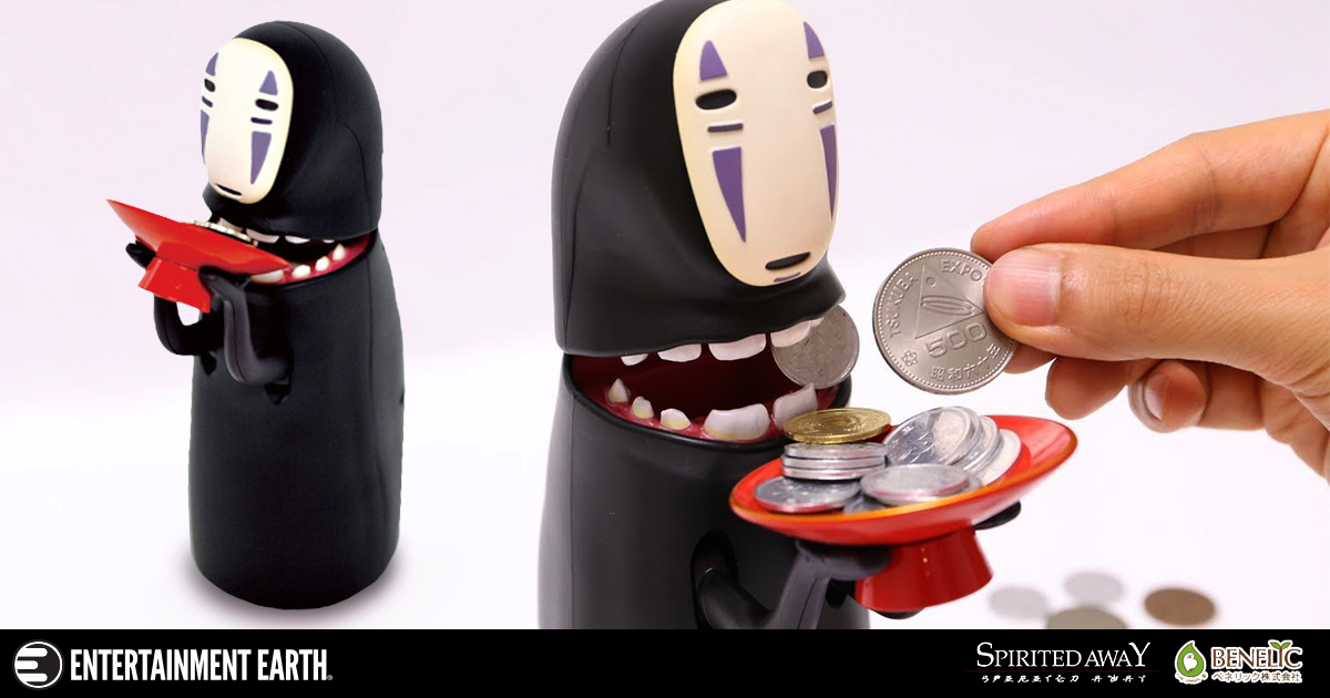 Spirited Away No Face piggy bank is the Studio Ghibli merchandise