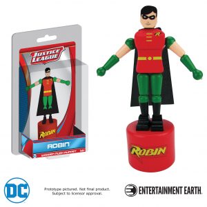 Robin Wooden Push Puppet Justice League NEW Entertainment Earth 
