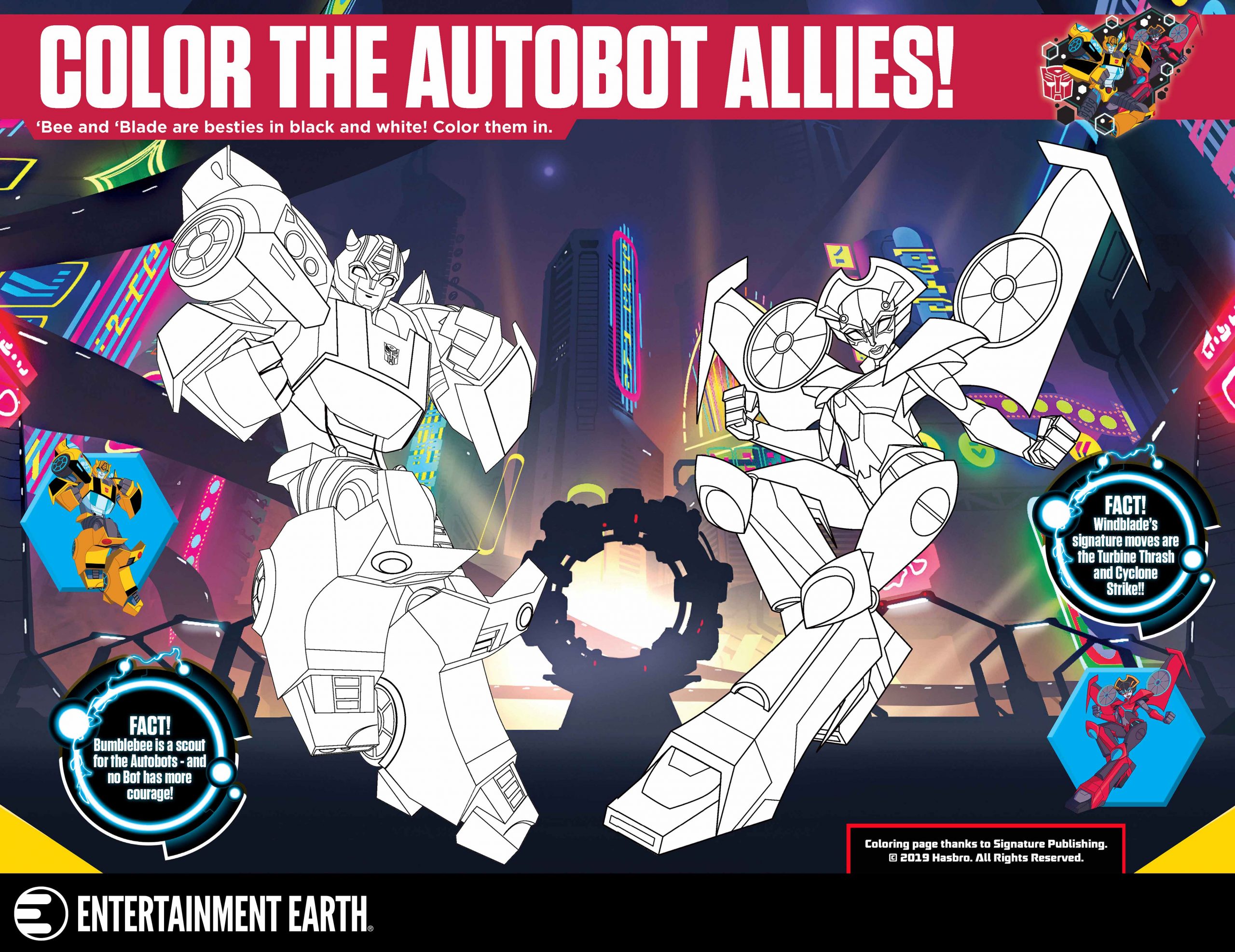 Color the Autobot Allies!