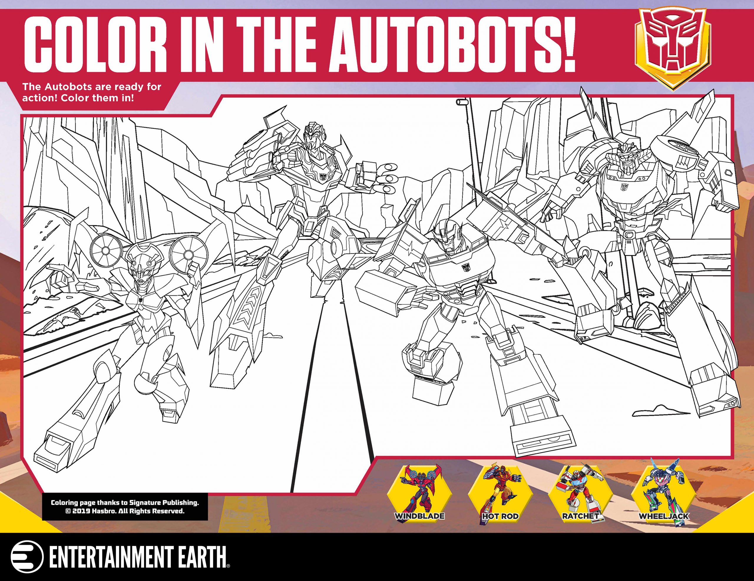 Color in the Autobots!